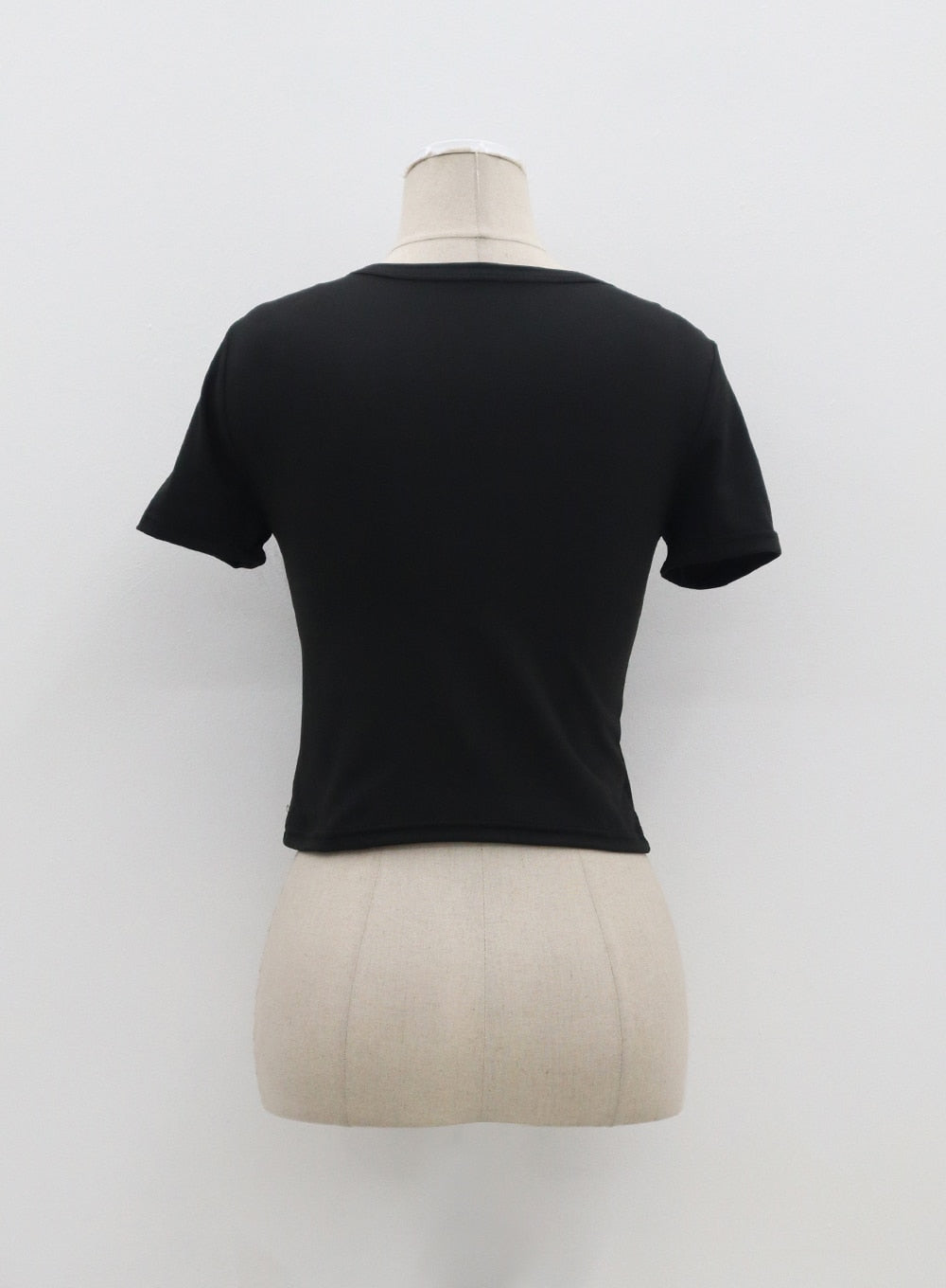 Skull Graphic Cropped Tee BA311