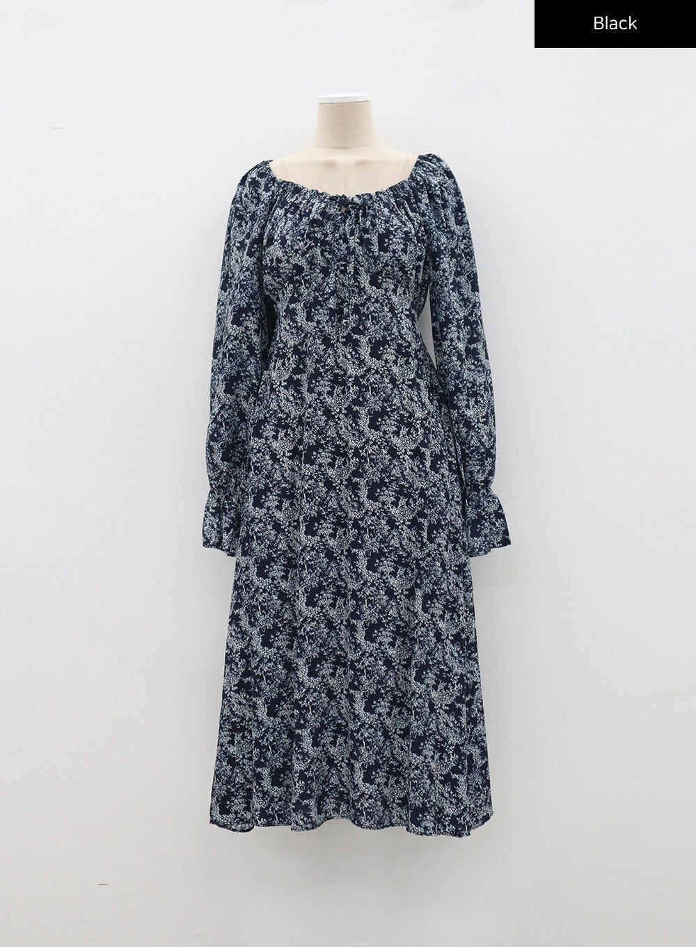 Flower Print Maxi Dress BM331