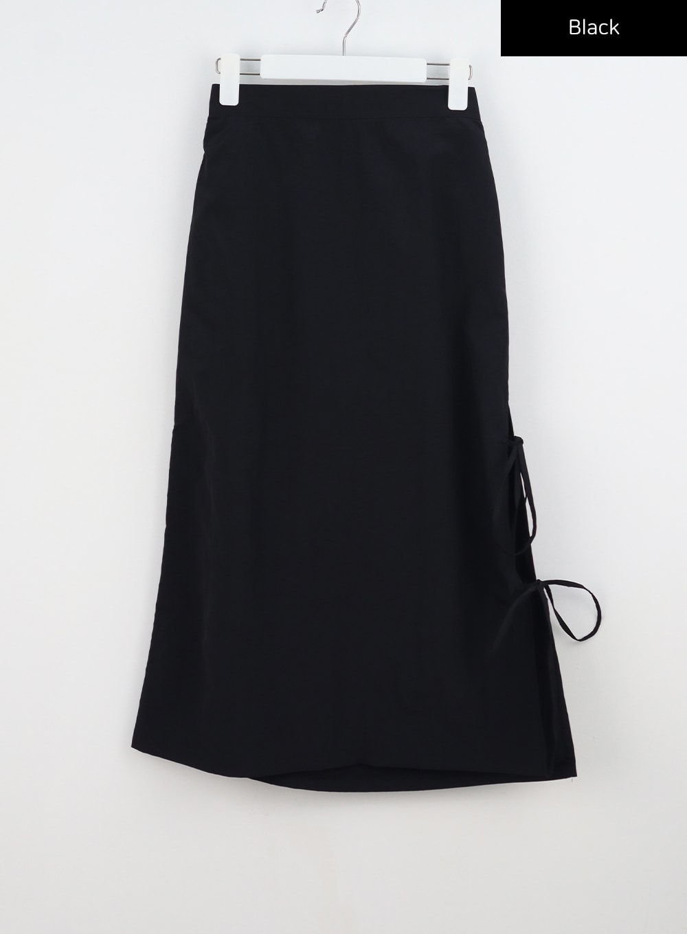Side Slit Nylon Maxi Skirt BY312