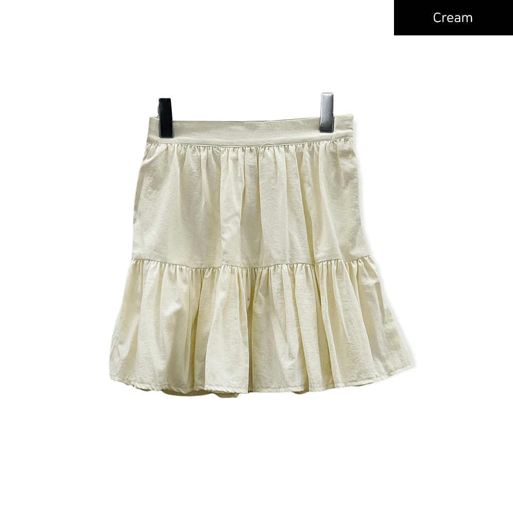 Tiered Mini Skirt J19