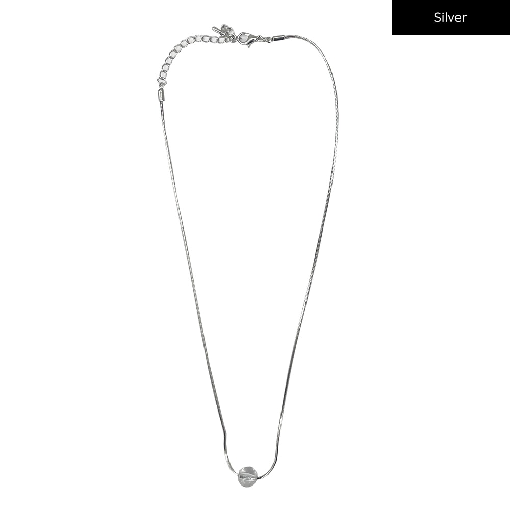 Silver Color Marble Necklace CY16