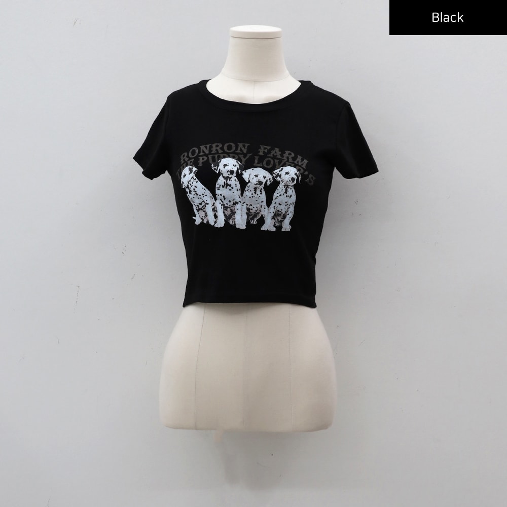 Dalmation Crop T-Shirt CY17