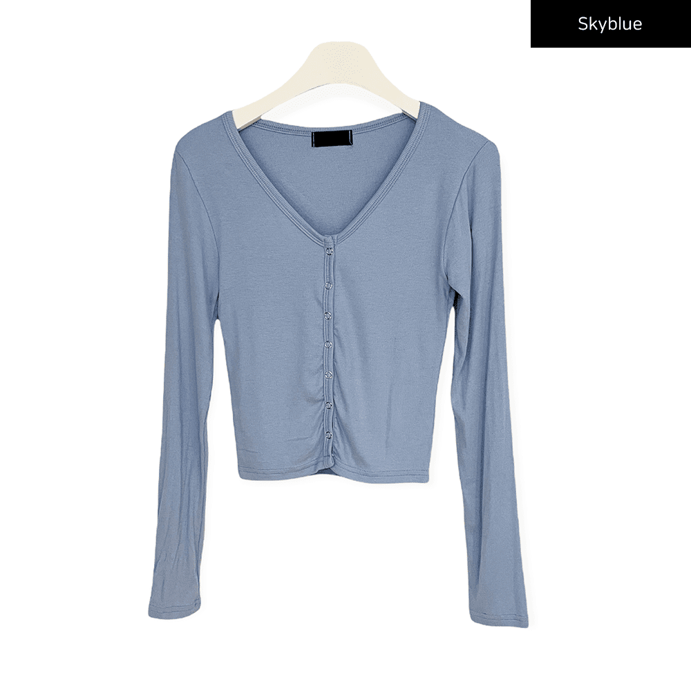 Crop Cardigan with Buttons