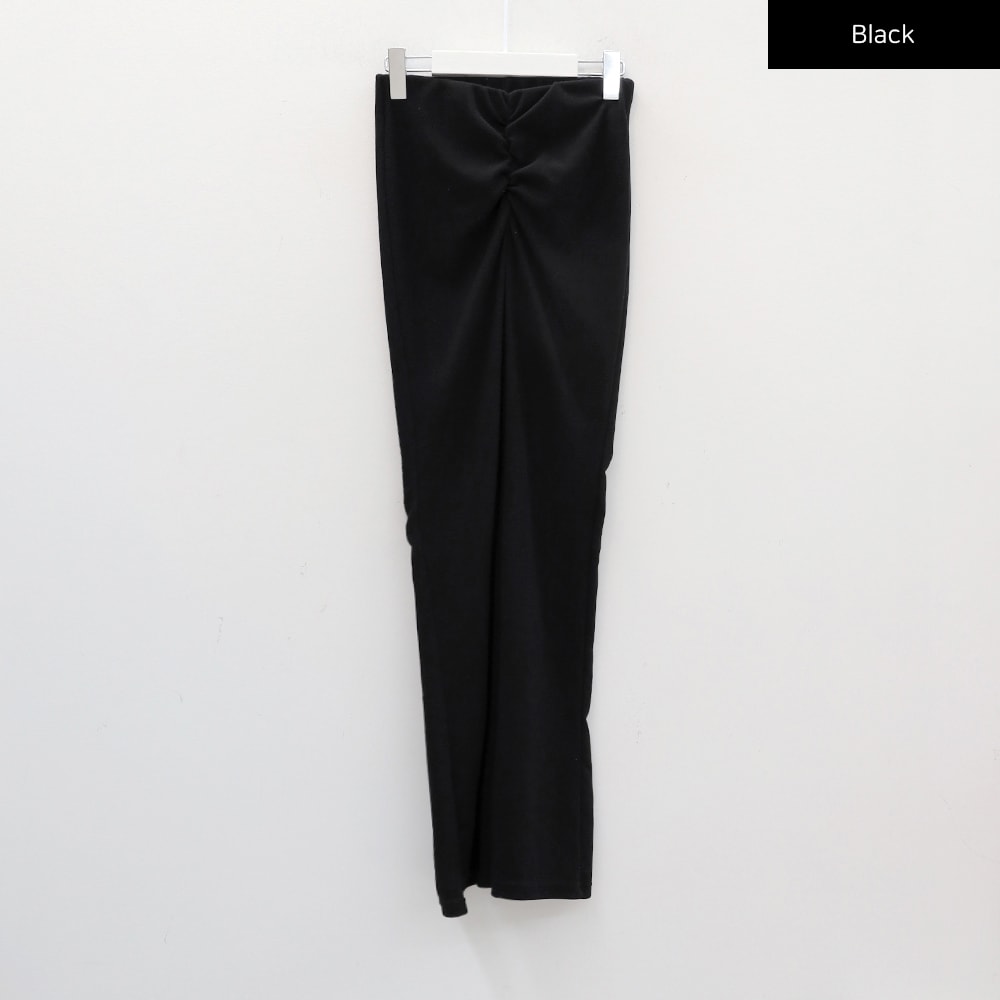 Boot-cut Shirring Banded Pants CM29