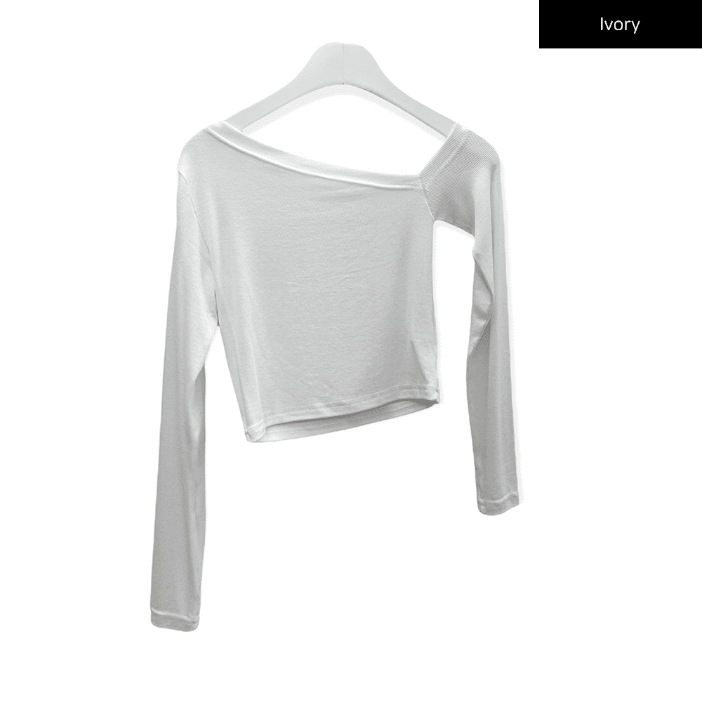 One Shoulder Crop Top C2701