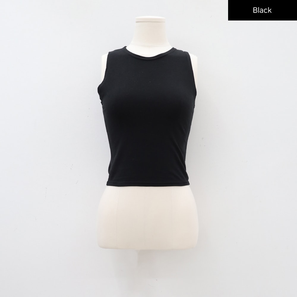Round Neck Cropped Tank Top CA05
