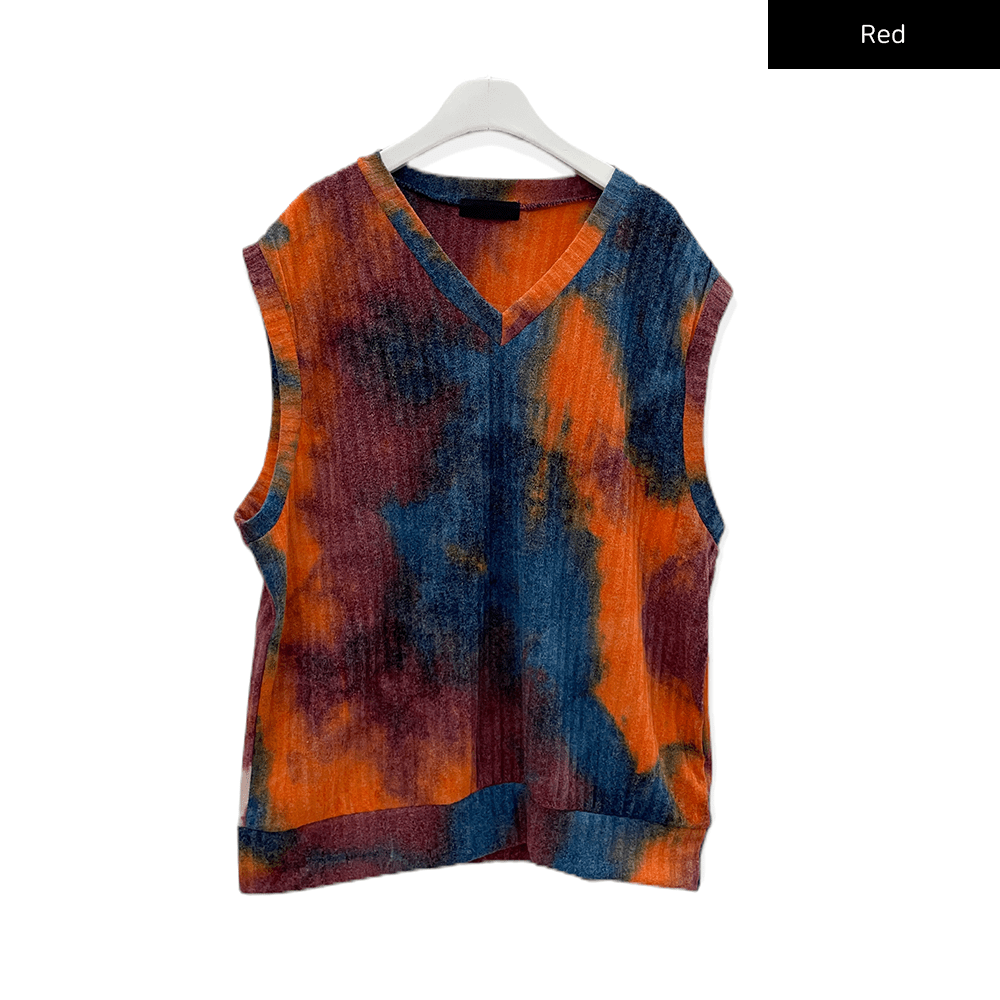 Tie Dye Relaxed Fit Vest C2001