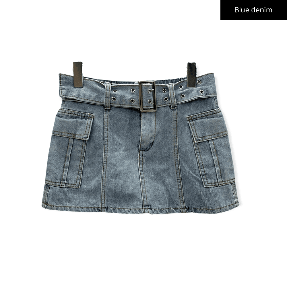 Denim Mini Skirt J21