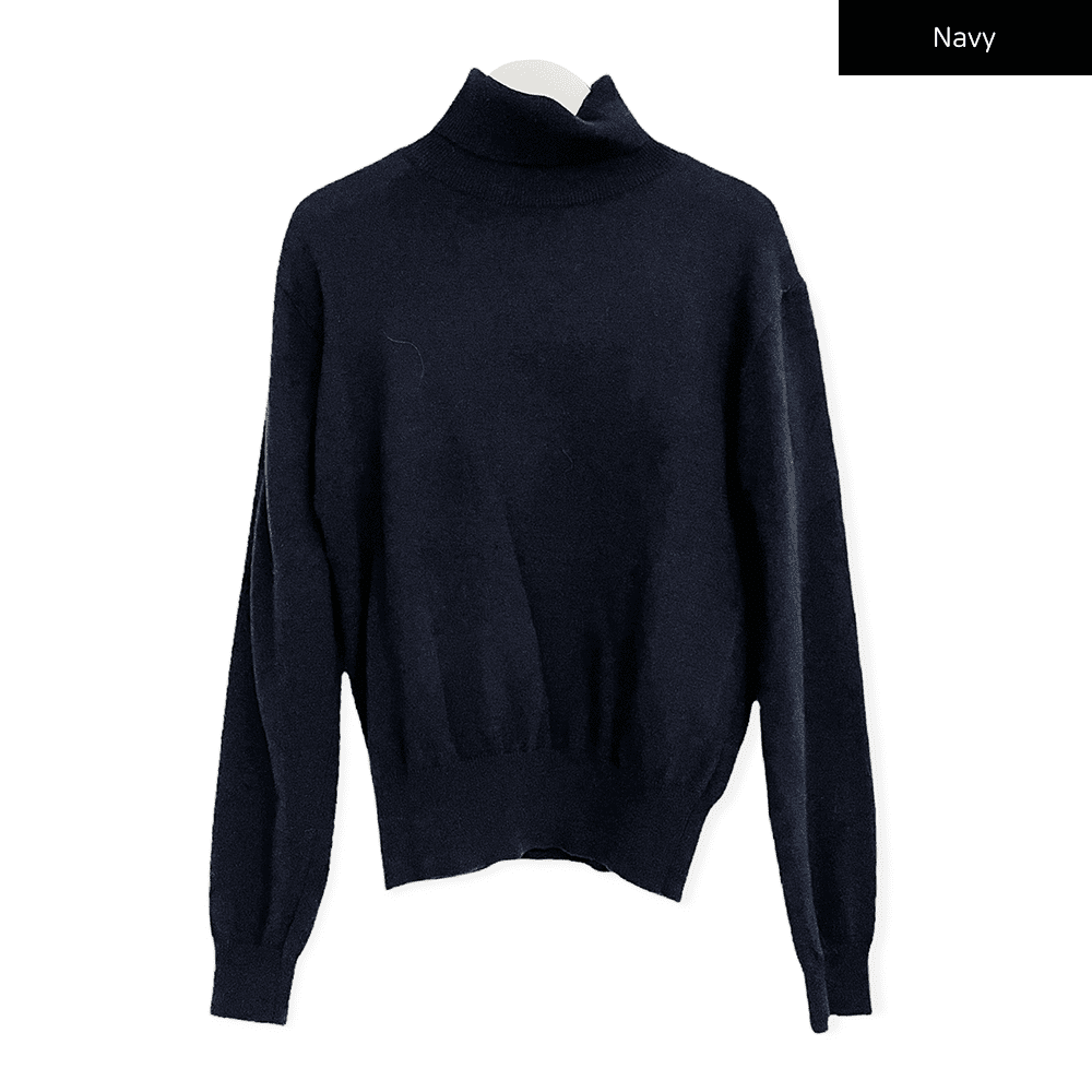 Turtleneck Knit Pullover