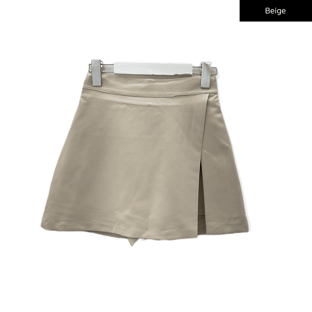 Skort with Front Slit C2701