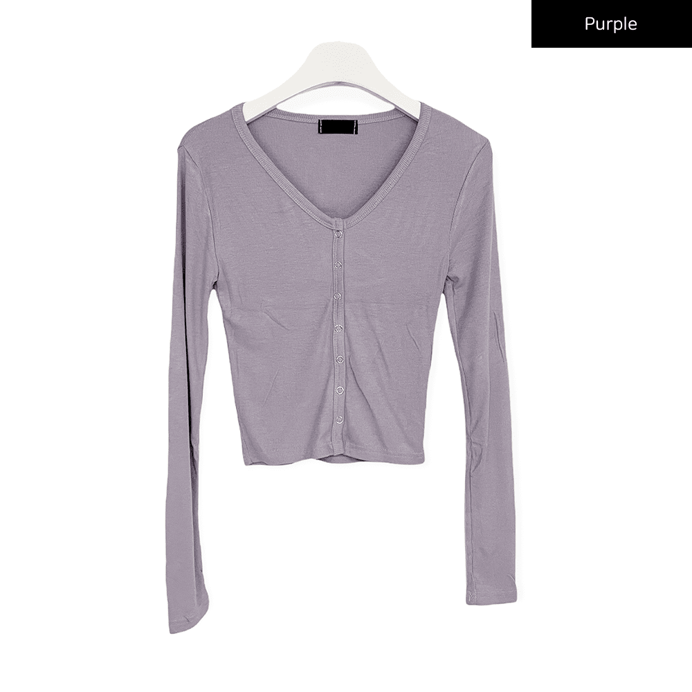 Crop Cardigan with Buttons