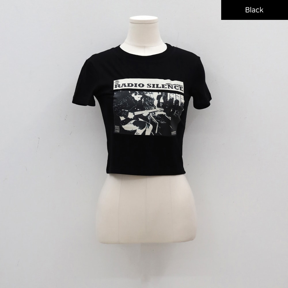 Expression Graphic Crop Tee CJ02
