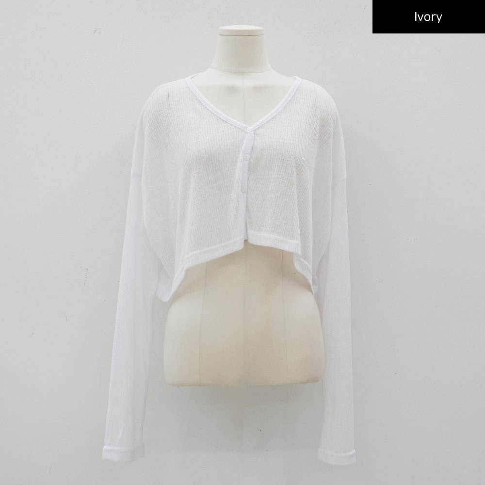 Summer Sheer Cropped Cardigan CJ07