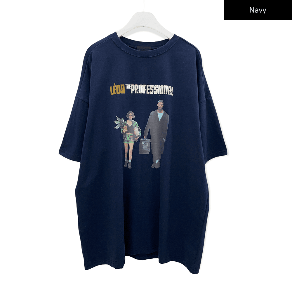 Relaxed Fit Short Sleeve T Shirt with Graphic Print C7102