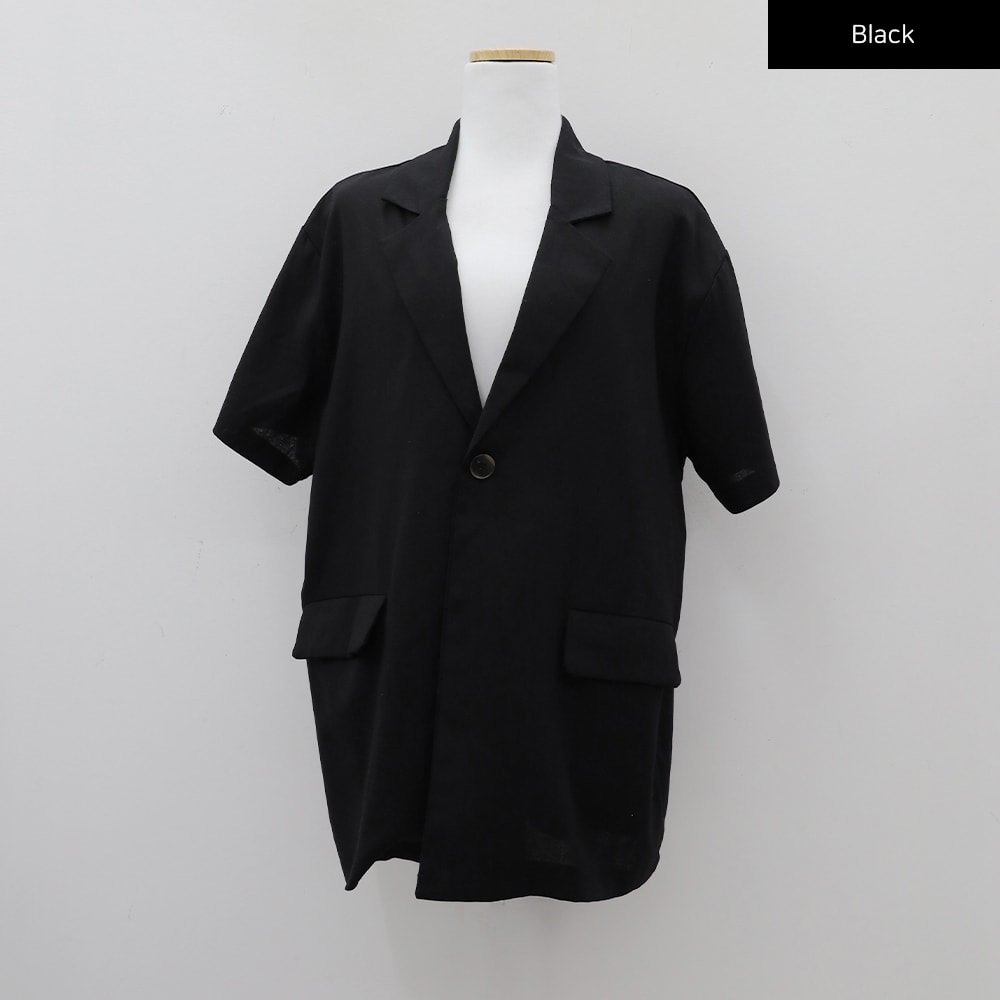 Linen Oversized Blazer Jacket CM12