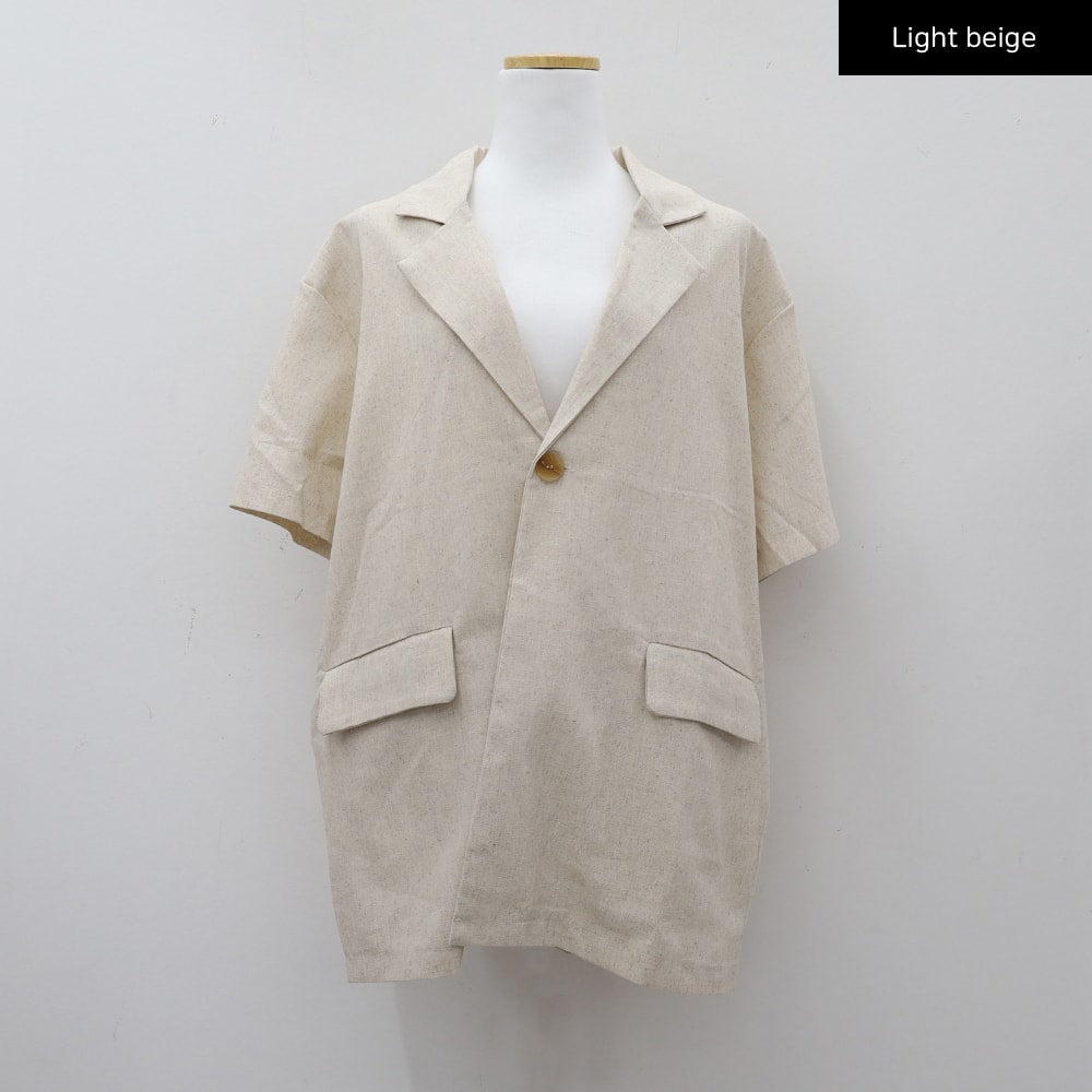 Linen Oversized Blazer Jacket CM12