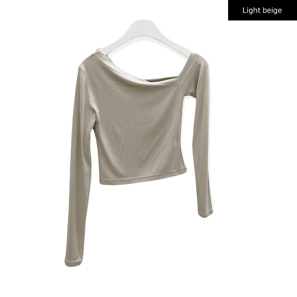 One Shoulder Crop Top C2701