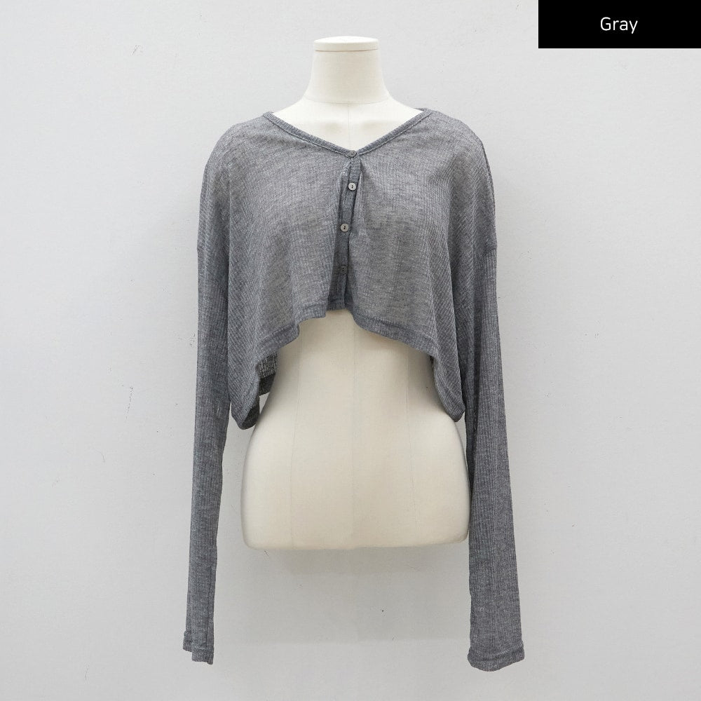 Summer Sheer Cropped Cardigan CJ07
