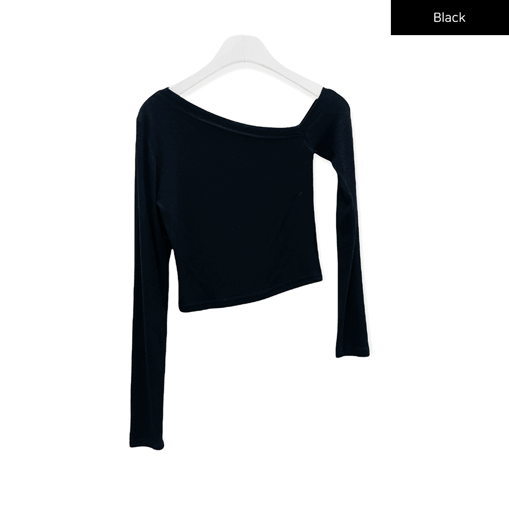 One Shoulder Crop Top C2701