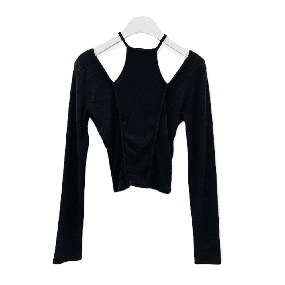 Cut Out Long Sleeve Top C0302