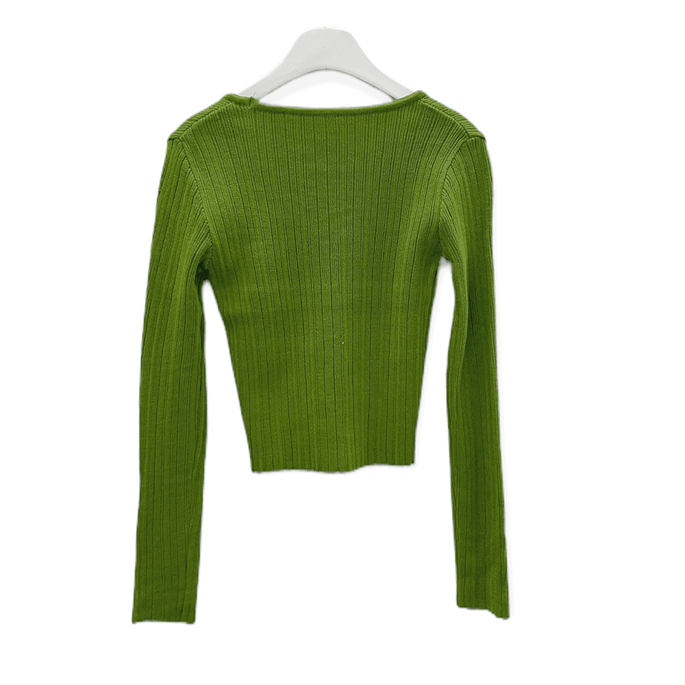 Cropped Cardigan with Front Hook F3