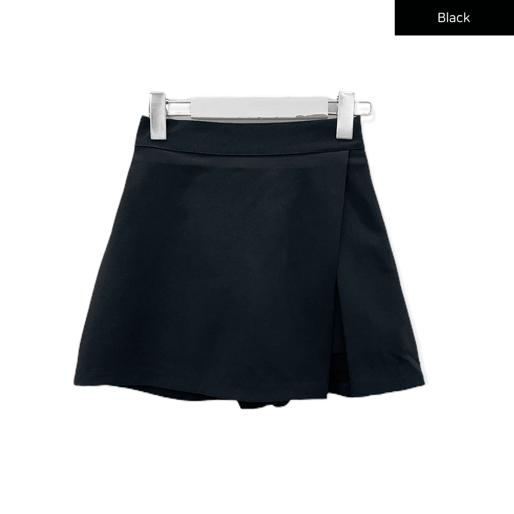 Skort with Front Slit C2701