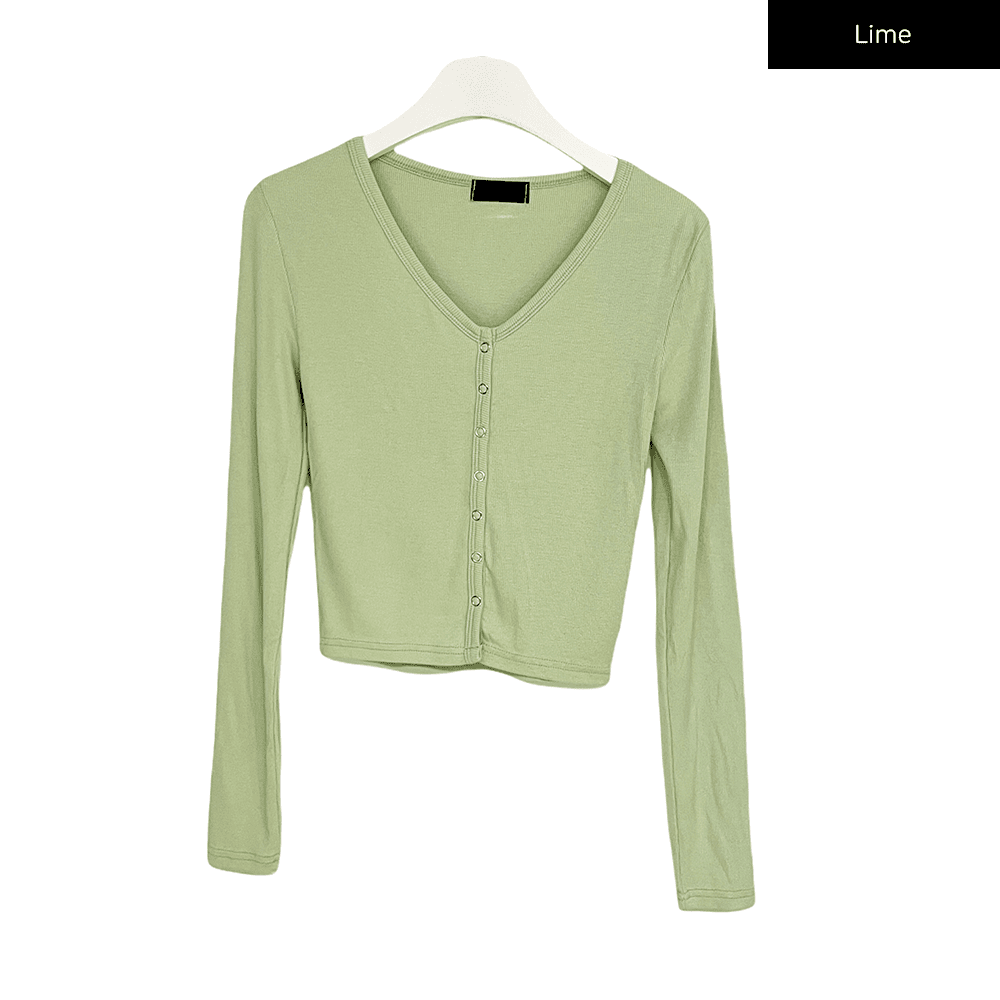 Crop Cardigan with Buttons