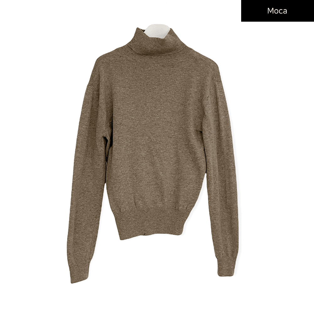 Turtleneck Knit Pullover