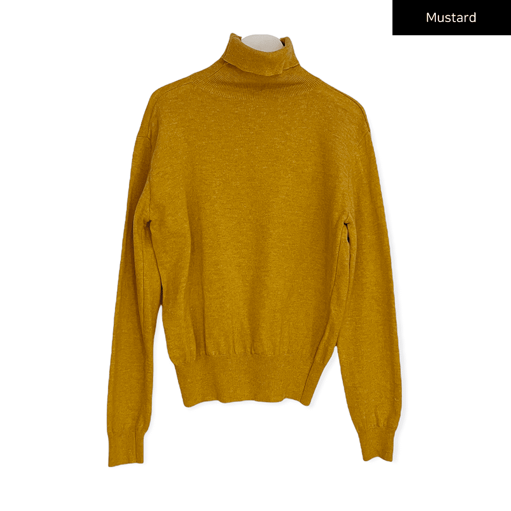 Turtleneck Knit Pullover