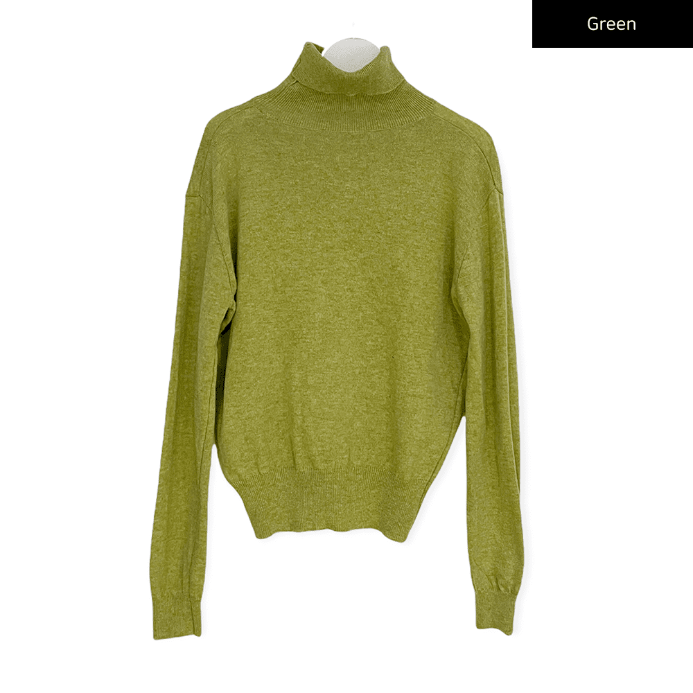 Turtleneck Knit Pullover